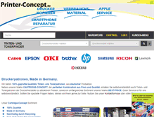 Tablet Screenshot of printer-concept.de